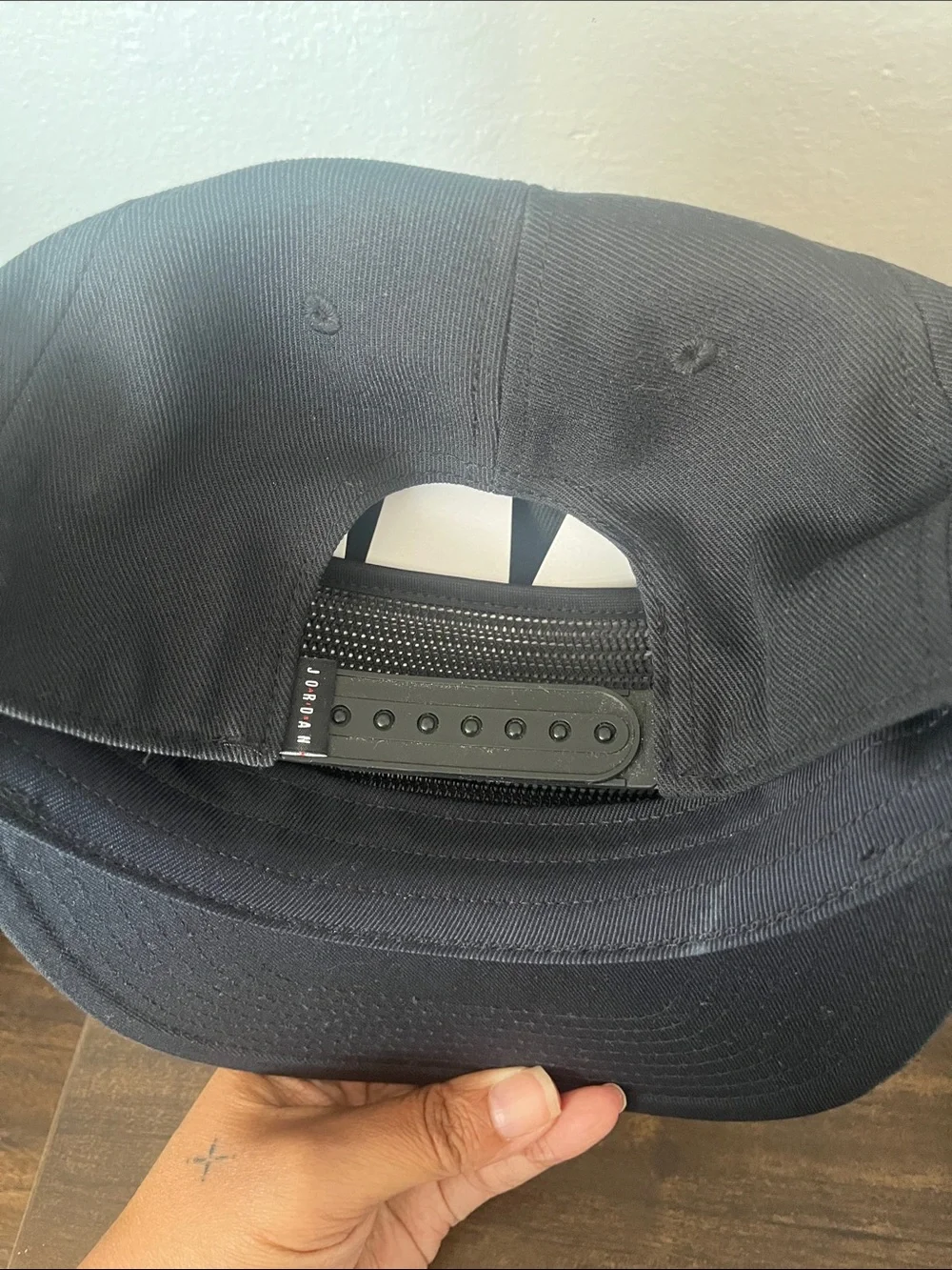 Jordan Black and White Flat Brim Cap